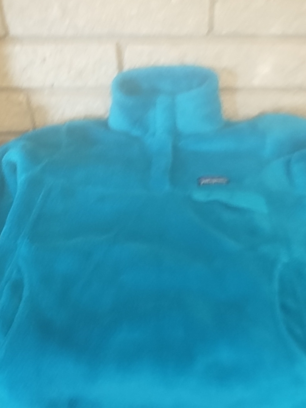 Patagonia Women's Bright Teal Quarter-Zip Fleece Pullover